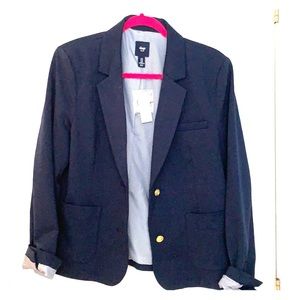 NWT Gap Navy Blazer with Gold Buttons